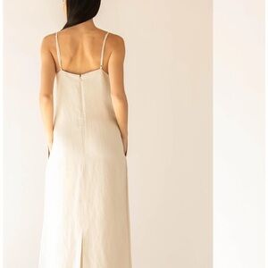 Oak and Fort Linen Blend Maxi Dress